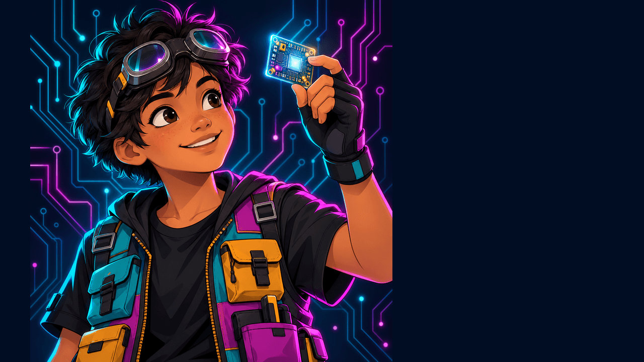 Pixel, tutor da trilha Explorador